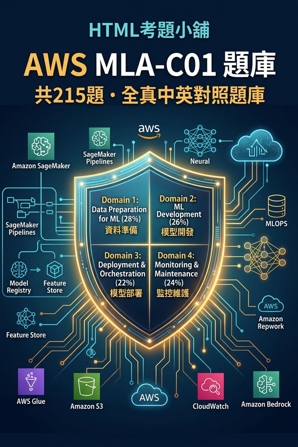 AWS MLA-C01 考題小舖架構封面