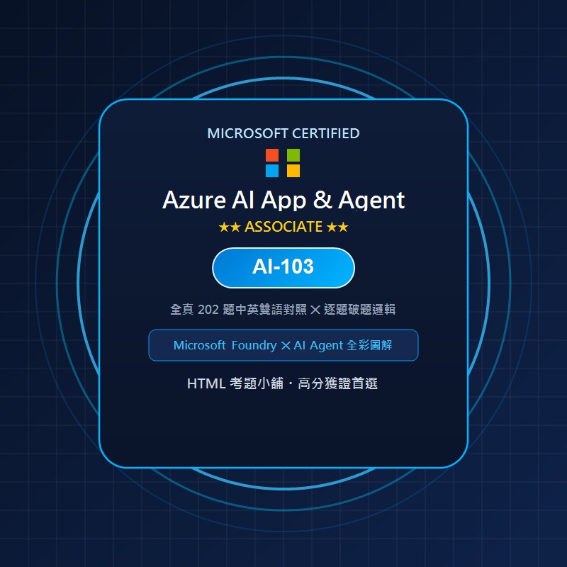 Microsoft AI-103 國際認證 數位教材